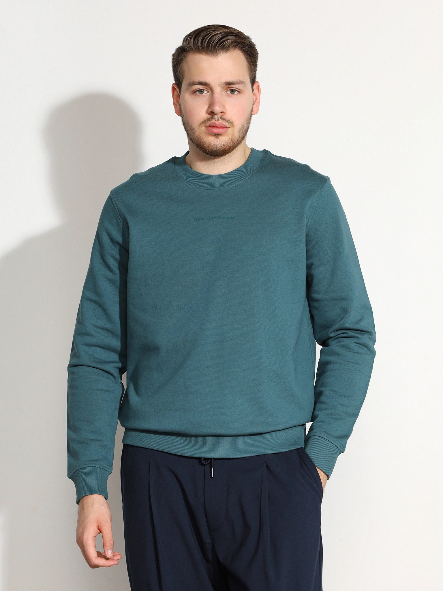 Толстовка зеленого цвета из хлопка